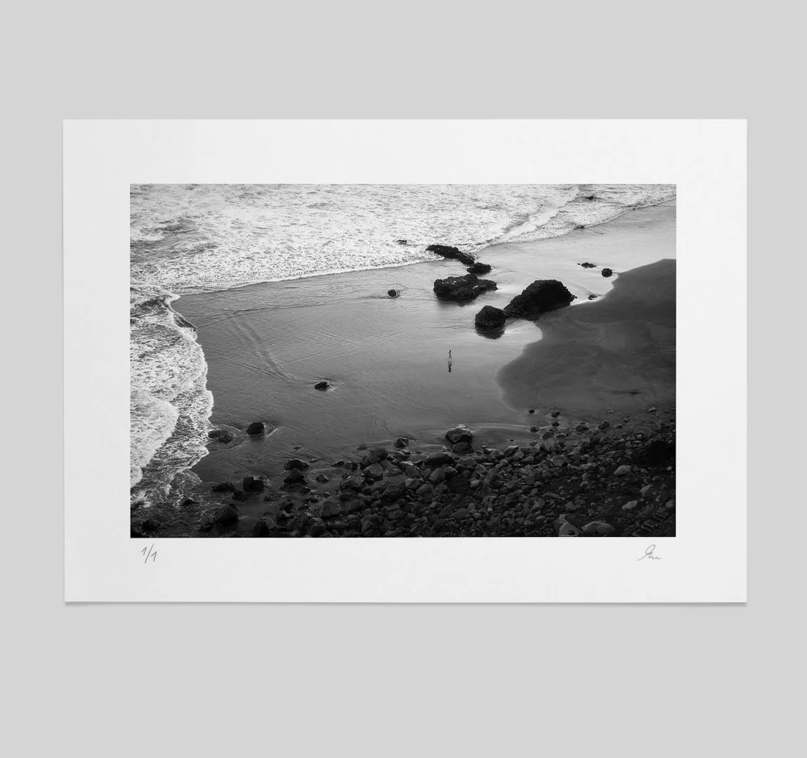 Alone on the beach